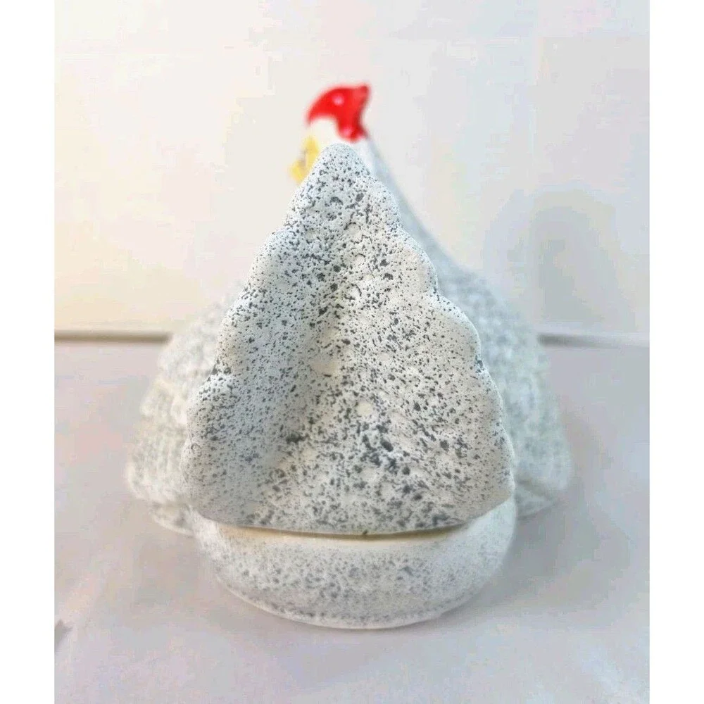 Rare Grey Speckled Vintage Arnel's Mother Hen & Chicks 1930s Chicken Farmhouse
